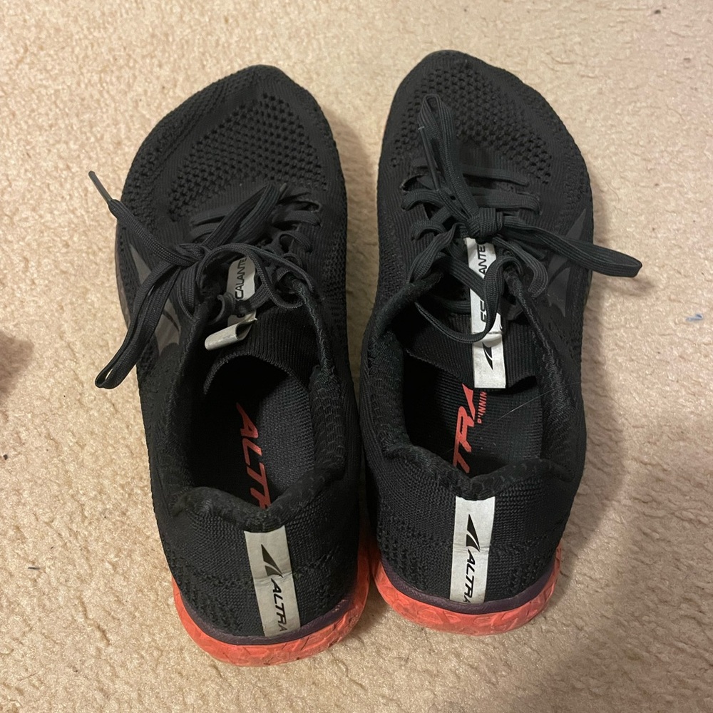 Altra Black and Red Athletic Shoes